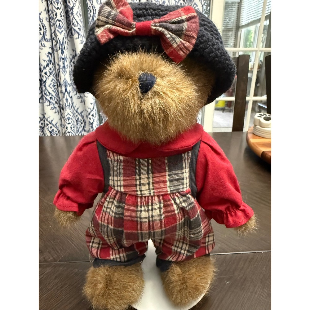 Boyds‎ Bears Brianna B Bearican Head Bean Collection Best Dressed Plaid 919831